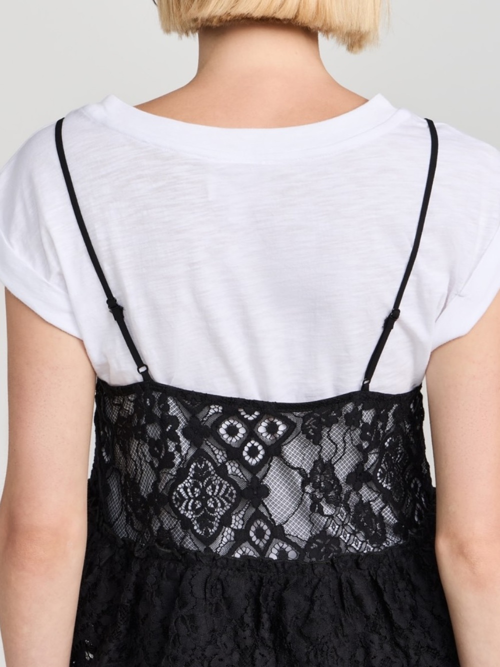 cinq a sept Black Lace Camisole Overlay Top - Picture 2 of 2